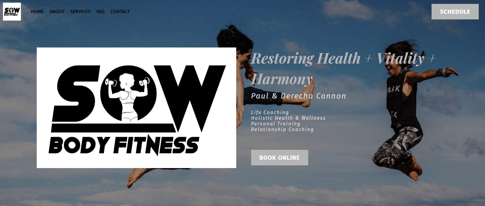 Strikingly用戶的健身教練網站範例 Strikingly用戶的健身教練網站範例